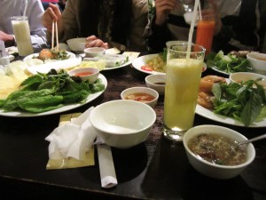 The meal we shared with the Hanoikids